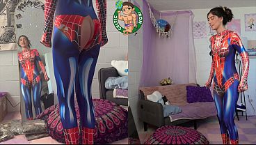 Image COMPLETE GIRLFRIEND EXPERIENCE: Petite Latina Spiderman Cosplay Aubry Babcock vol.47