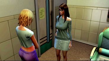 Image Teen dickgirls fuck their futa teacher in class