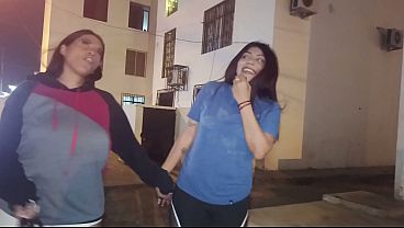 Image Perverted stepdaughter takes her busty stepmother to a hotel for lesbian sex in the shower