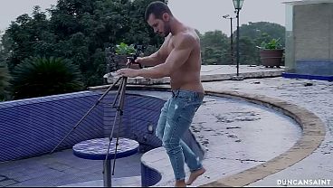 Image Giant ass girl caught me in her pool