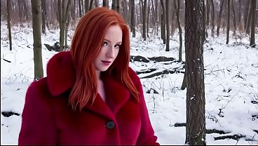 Image Winter perverted experiments. An icicle in the anus. Sex in the cold. Wild excitement in the winter forest.