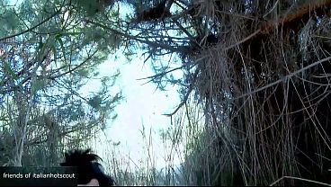 Image Very slutty brunette milf ass fucked in the woods