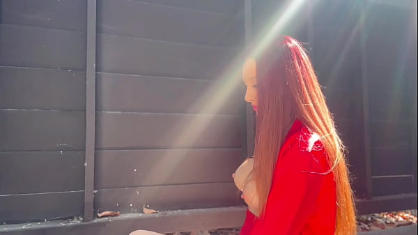 Image Italian Horny Milf Artemisia Love showing her juicy tits outdoor for the camera