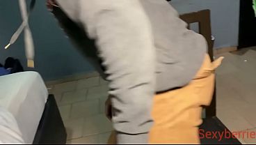 Image Horny runs babe came to welcome bbc new neighbour with pussy