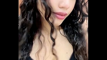 Image Innocent teen gives pleasure to her pussy