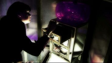 Image Lesbian slave gives her mistress a good strapon fucking