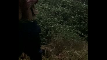 Image Masturbation on woodland hot cumshot