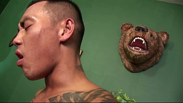 Image Blonde With Big Boobs Alexis May Gets An Asian Ass Fucking In Lingerie