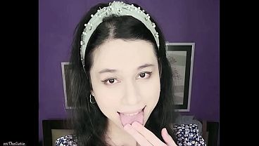 Image your sexy tgirlfriend DaniTheCutie licks her butt just for you