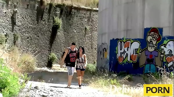 Image Hot girl gets a hard fuck in different positions outdoors