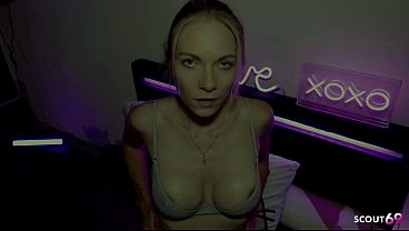 Image Skinny German Gamer Girl Vivi Vallentine give intense POV Amateur Blowjob and swallow his load