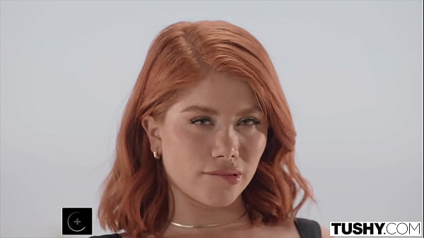 Image TUSHY Naughty Redhead Marina Gold Gapes Her Beautiful Round Ass Wide Open