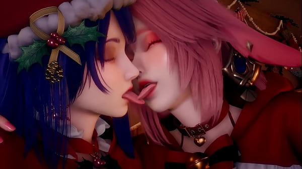 Image Genshin Impact - Christmas threesome sex