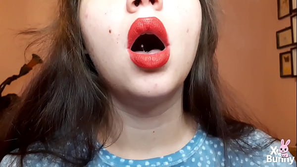 Image Smoking fetish big red lips