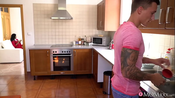 Image British mature ebony MILF dominates toyboy neighbour - MOM XXX