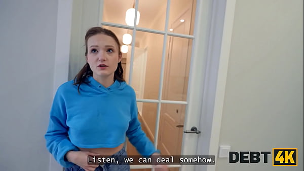 Image DEBT4k. Sexy college whore is fucking with a house manager