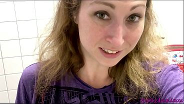 Image Peeing in Public Toilets in Sweaty Stockings