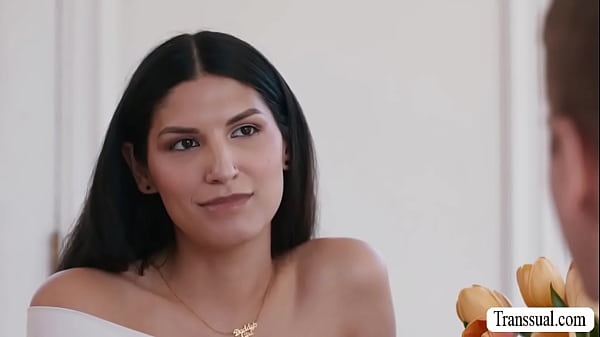 Image Skinny Tbabe gives her lover a blowjob payment