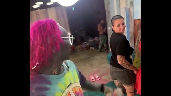 Image Naughty Behind-the-Lens Action: 4 Babes Gang Up to Suck Off the Cameraman