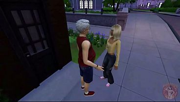 Image Epis&oacute_dio 2: Novinha perdendo a virgindade com idoso e aluna safada dando para o diretor / Novela Visual PT-BR estilo RPG com Narra&ccedil_&atilde_o / The Sims