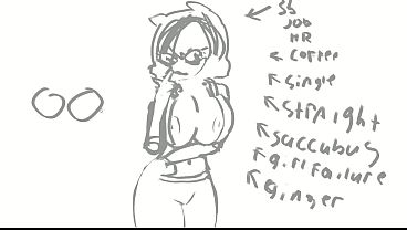 Image I draw Big Titty HR Lady