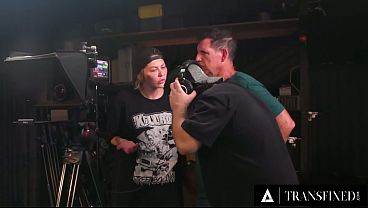 Image TRANSFIXED - Two News Anchors Trans Get Fucked During Their Live Broadcast By Her Hot Producer