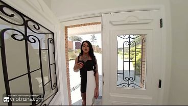 Image VRB Trans: Busty Brunette Trans Teacher Sucks And Fucks Anally In Art Class pt.1