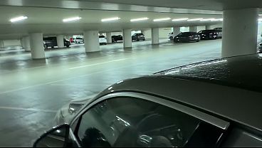 Image Risky Car Sex in Public Parking Garage &ndash_ Started with Handjob, Ended with Doggystyle!