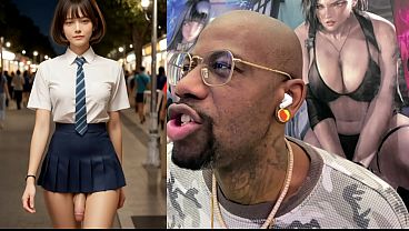 Image Beautiful Girl Gripping Transgender Girl Cock As They Kiss, Cute Tiny Cock Transgender Gamer Girl Gets Jerked Off And Cums Really Hard, Trans Asian Girl With Her Cock Out, AI Generated