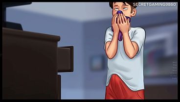 Image Stepson CUMMING all over Stepmom's PANTIES - Summertime Saga Developed By DarkCookie