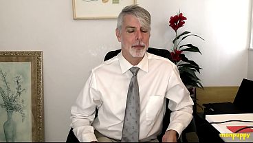 Image ManPuppy: Psychiatrist Richard Lennox Teaches Virgin To Cum In Office Session