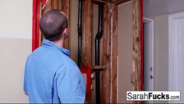 Image Sexy Milf Sarah pays her plumber with her tight pussy