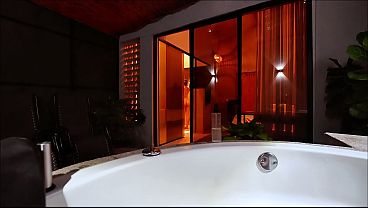 Image My Colombian girlfriend asking for milk in the jacuzzi