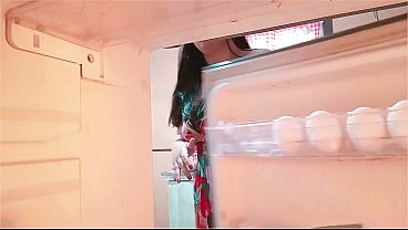 Image Stepmother opens the refrigerator and ends up getting fucked by surprise