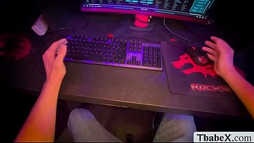 Image Fucking the ass of this TS gamer while playing