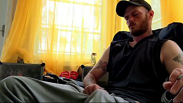 Image Smoking and stroking compilation - smoke, big dick and cum