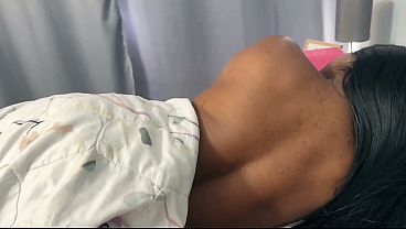 Image stepsister went to her stepbrother's bed without panties and he fucked her hard until he came all over her big ass