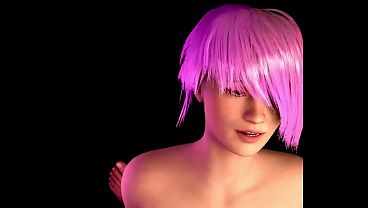 Image 3D HQ Pink Hair POV Riding Big Tits Breast Expansion Brunette wSound added