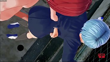 Image Assassination Classroom - Nasiga is fucked in rooftop by Karma - Japanese Asian Manga Anime Game Gay Porn