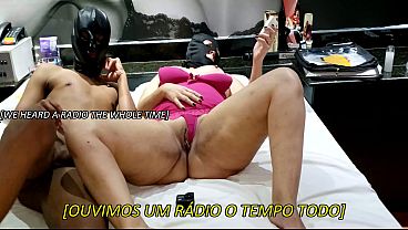 Image SUBBED - Amateur Hotwife Motel Threesome with 18yo Black Bull &ndash_ Pink Nightie Tease, Mutual Breast Play, BBC Nursing & Husband Joins Raw (Homemade Interracial Cuckold)