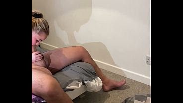 Image Stepmom suck he&rsquo_s big dick, he fuck her hard and finish on her big ass