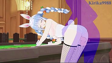 Image Aki Rosenthal (Bunny Girl) and Usada Pekora (Bunny Girl) intense sex. - Hololive VTuber Hentai