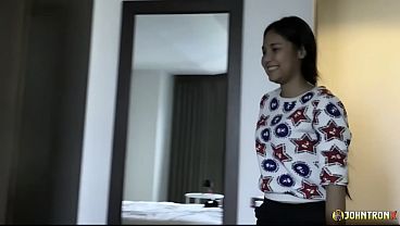 Image JohnTronX - Hot sexy Thai amateur girl licks and fucks my dong in POV fashion