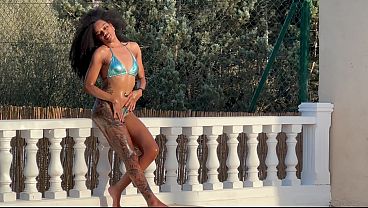 Image I Fuck My Black Stepsister in the Pool and She Swallows All My Cum - Freaky Maria