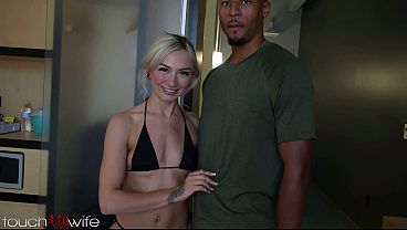 Image TouchMyWife - Skinny Blonde Hotwife Picks Up Hung Stud - Chloe Temple