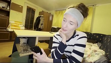 Image Beautiful and sexy blonde girl licks and sucks Your dick so passionate like she truly wants to be Your wife