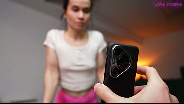 Image Stepbro found out about my hot pics, now he's fucking my holes