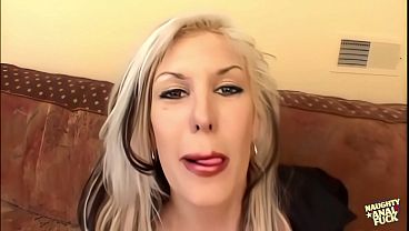 Image Blonde tattoo empress of big tits Michelle McLarren presents her anal doggy style royal education.