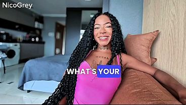 Image IS THIS DICK TOO BIG FOR HER? - Brunette Petite Gostosa will do anything for Extreme Cowgirl Ride and Doggy style BTS