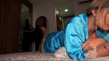 Image A stranger enters the home of busty blonde MILF Monique Fuentes, and she knows how to treat him.